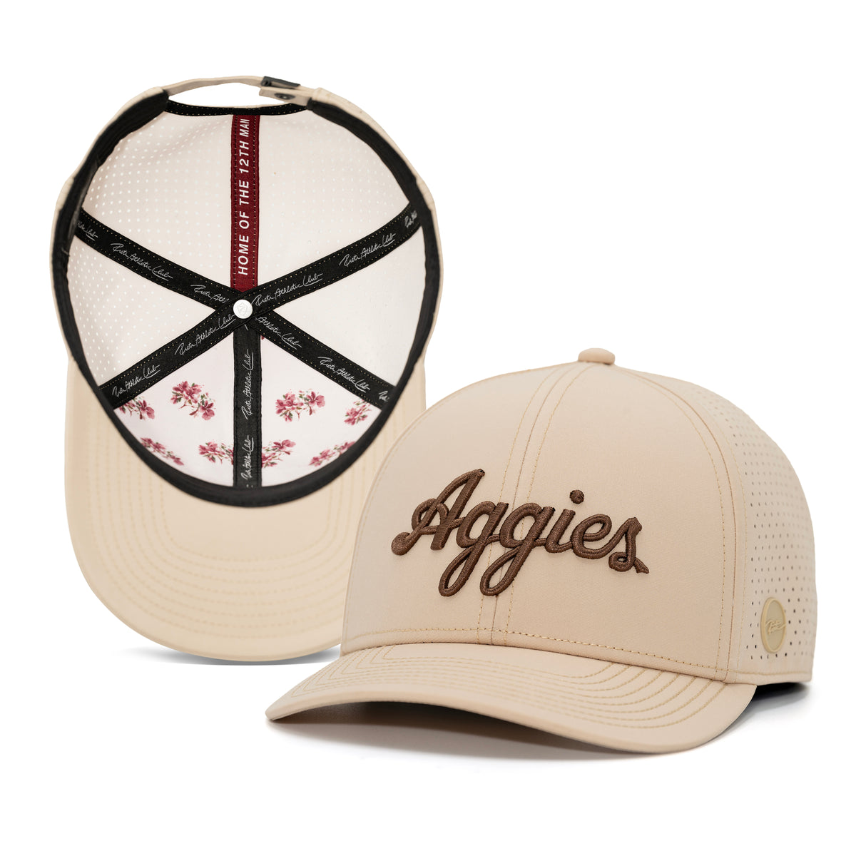 Texas A&M - Dune / Espresso Aggies Script (Hand Painted Azalea Interior) - image 5