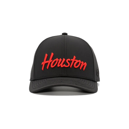 Houston Script - Midnight Black Cougar Red