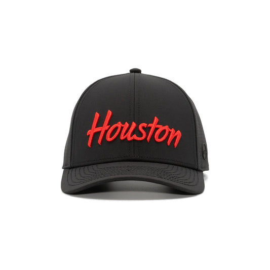 Houston Script - Midnight Black Cougar Red