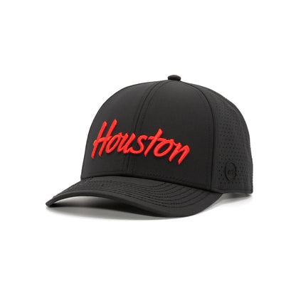 Houston Script - Midnight Black Cougar Red