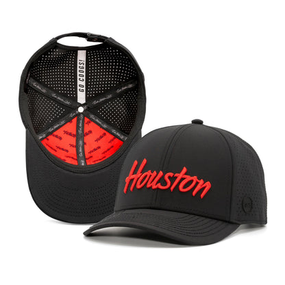 Houston Script - Midnight Black Cougar Red